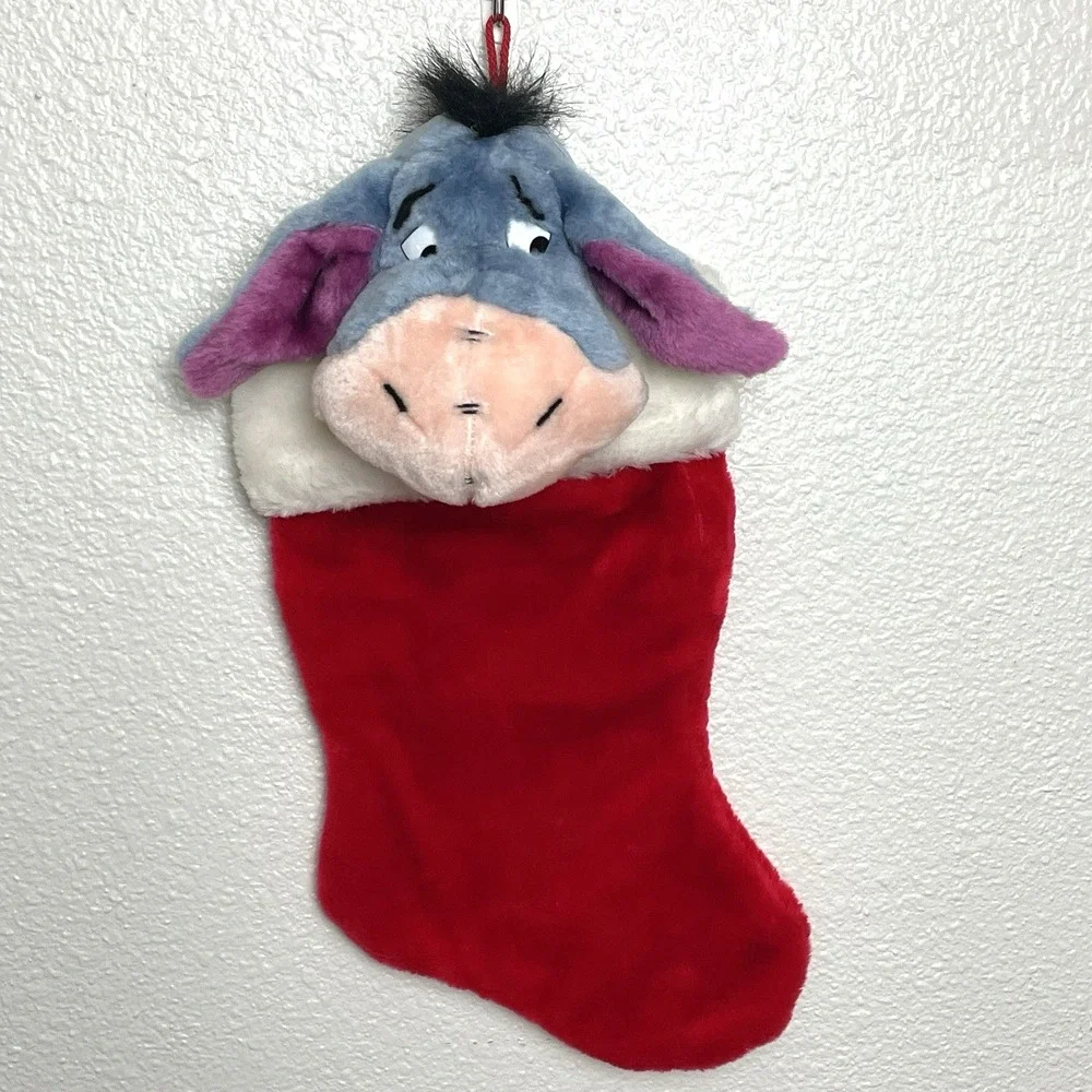 Eeyore Christmas Stockings Vintage 3D Disney Plush‎ Decoration Winnie The Pooh